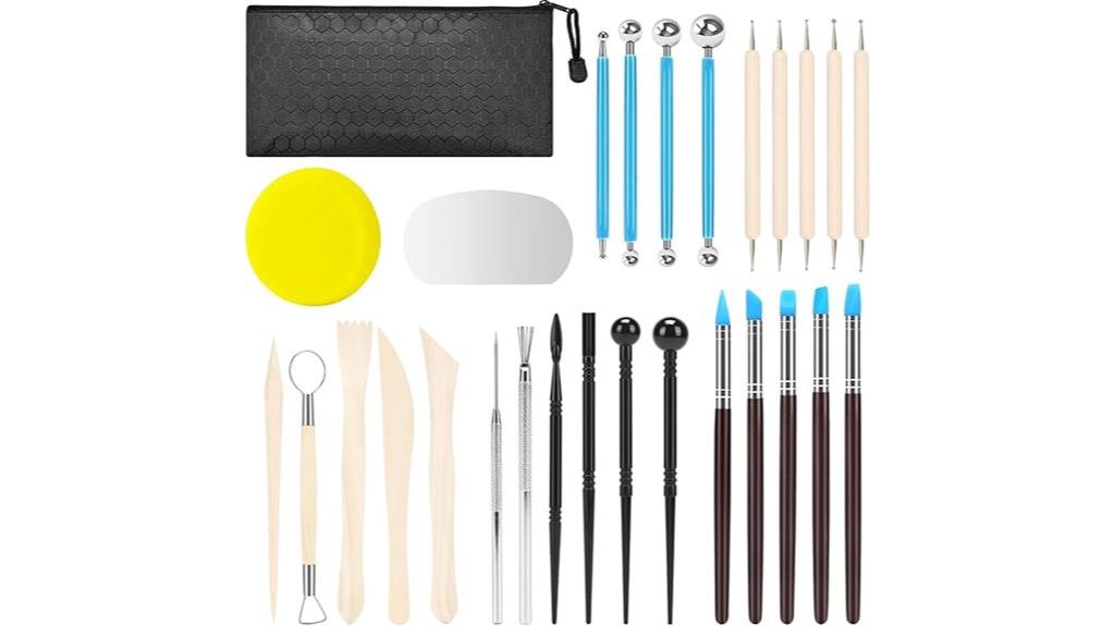 28 piece pottery tools set