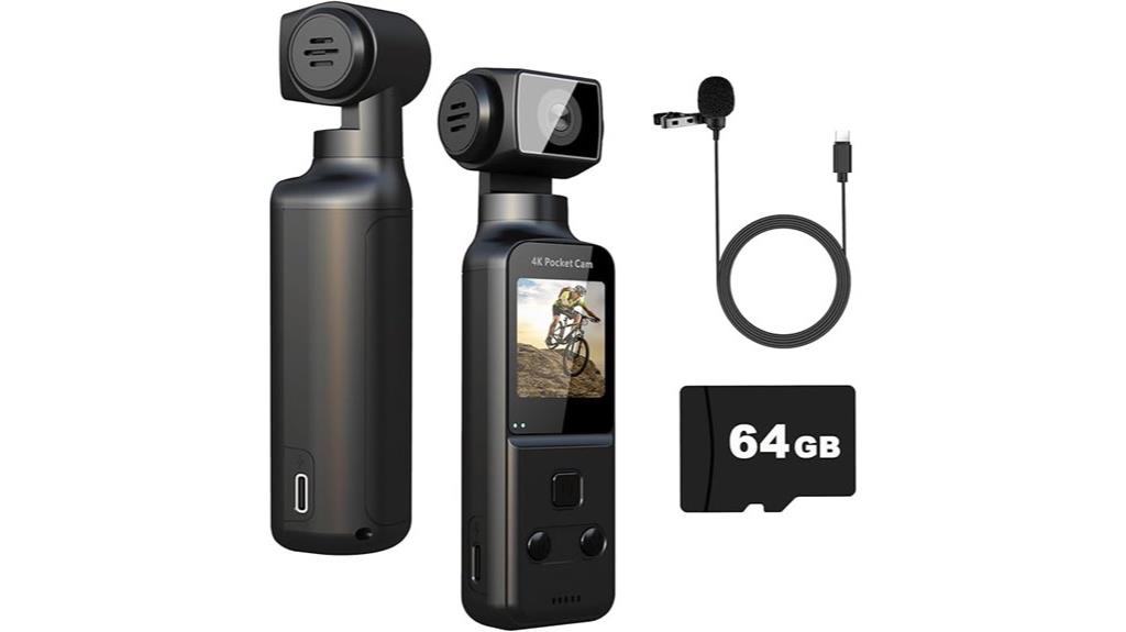 4k body camera with microphone