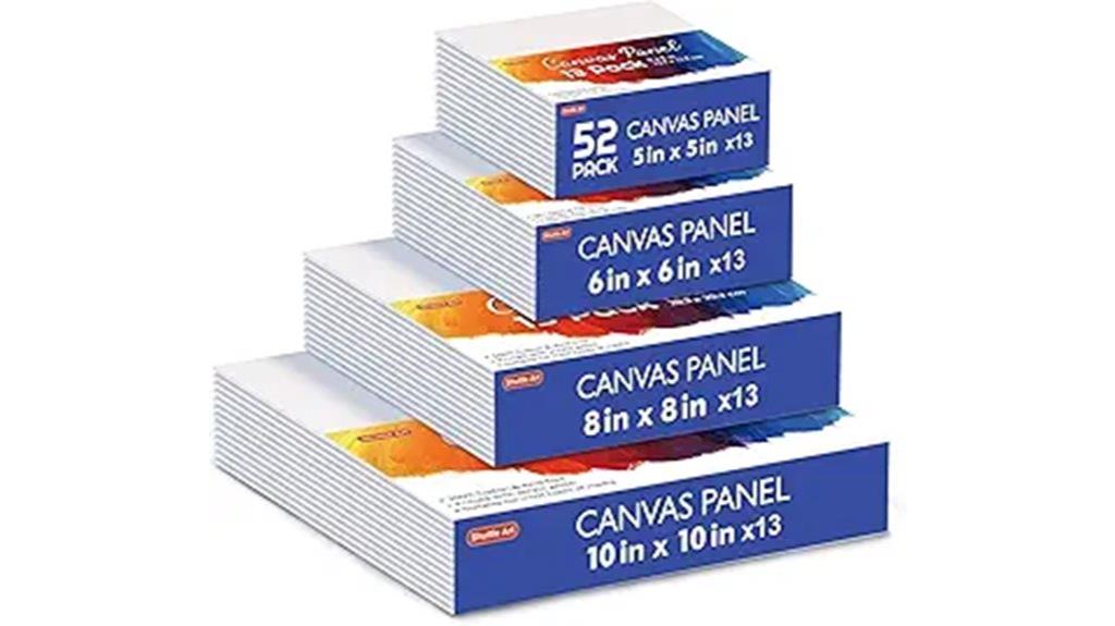 52 pack canvas panels