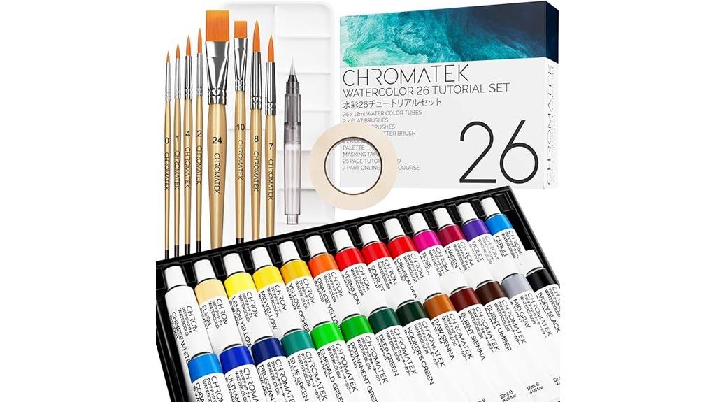 62 piece watercolor set