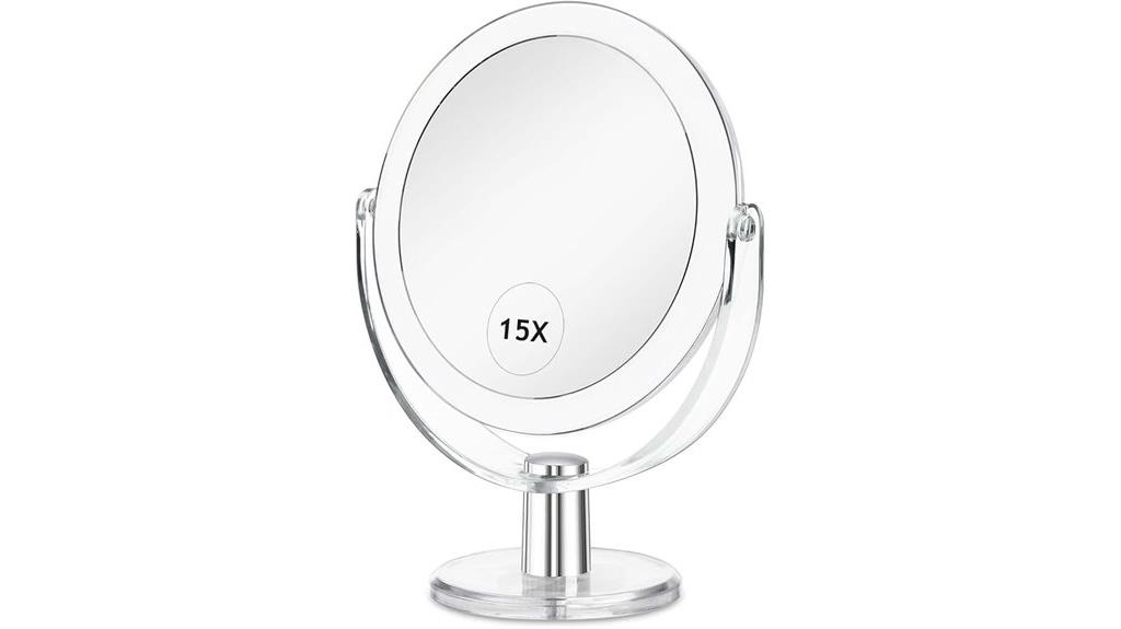 adjustable magnification mirror