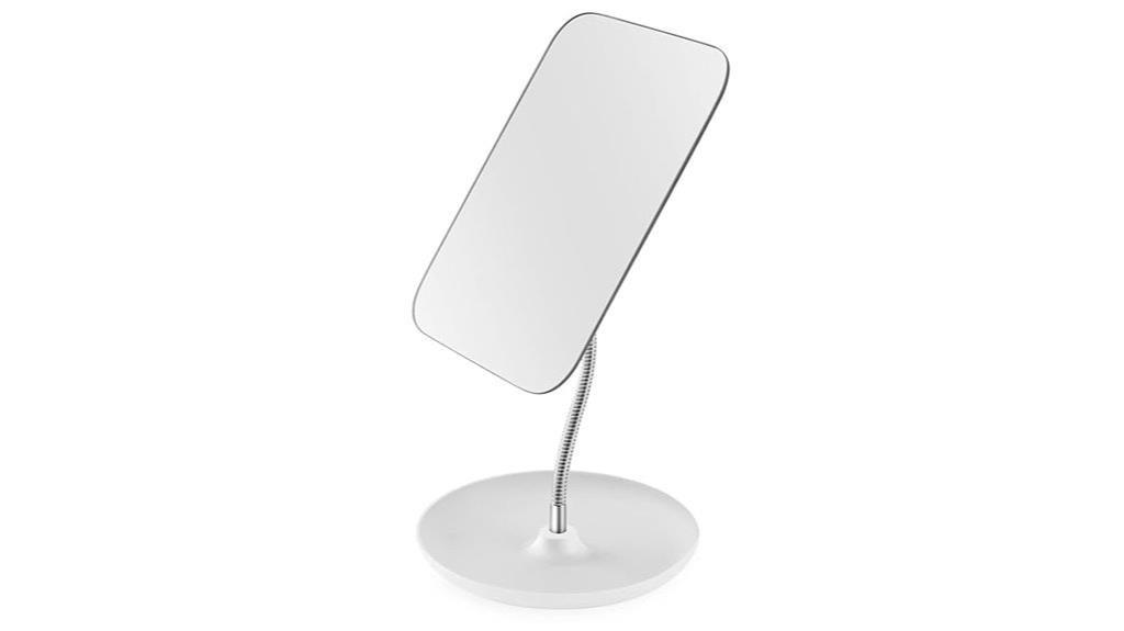 adjustable stand vanity mirror