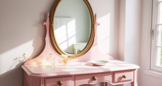 affordable glam vanity setup