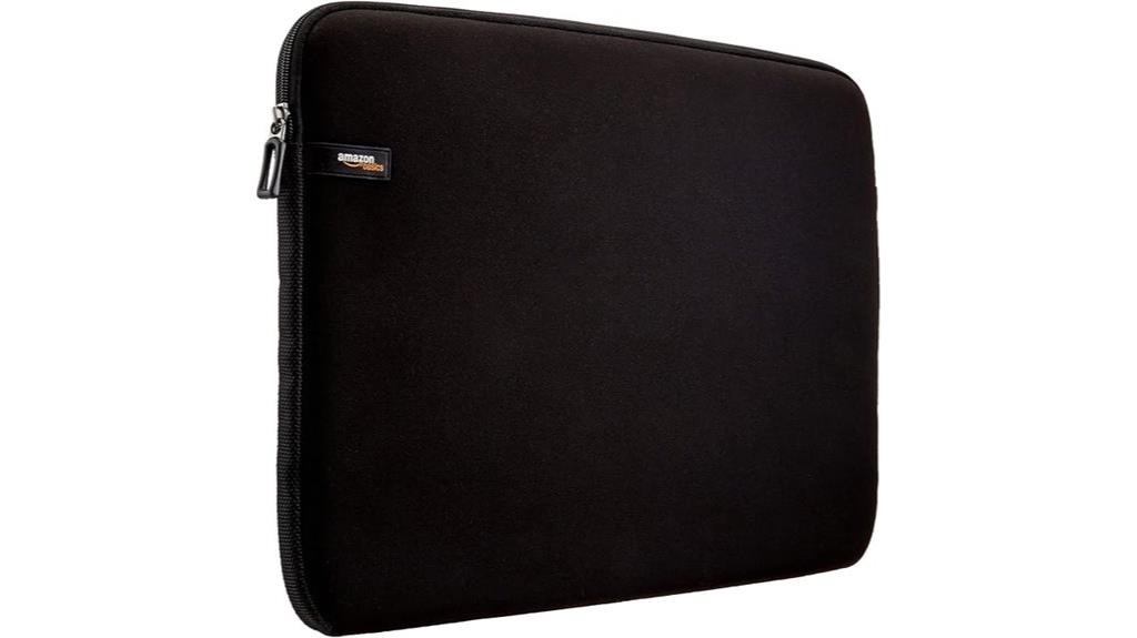 amazon basics black laptop sleeve