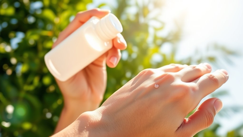 apply sunscreen generously regularly