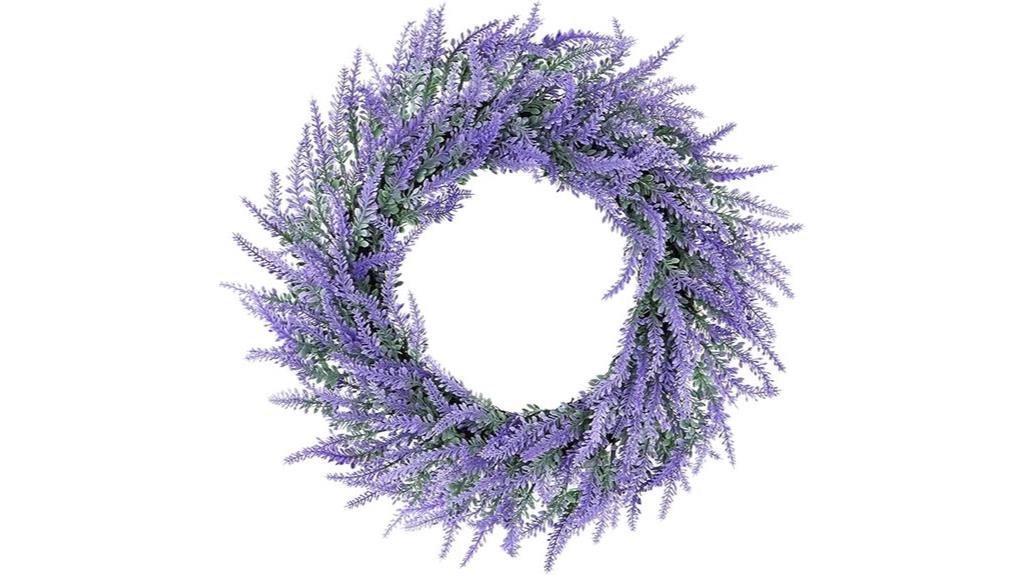 artificial lavender front door