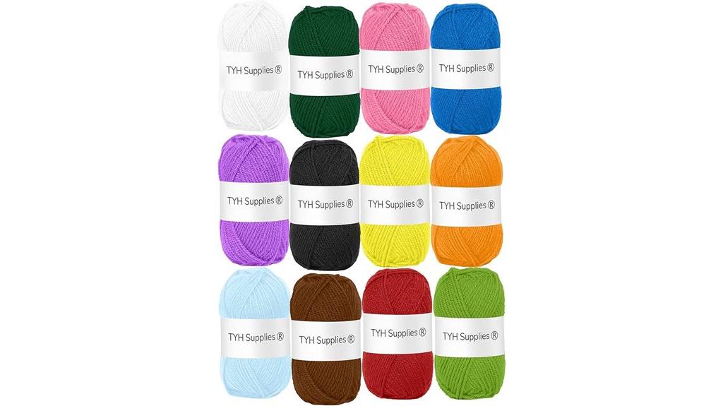 assorted acrylic yarn pack