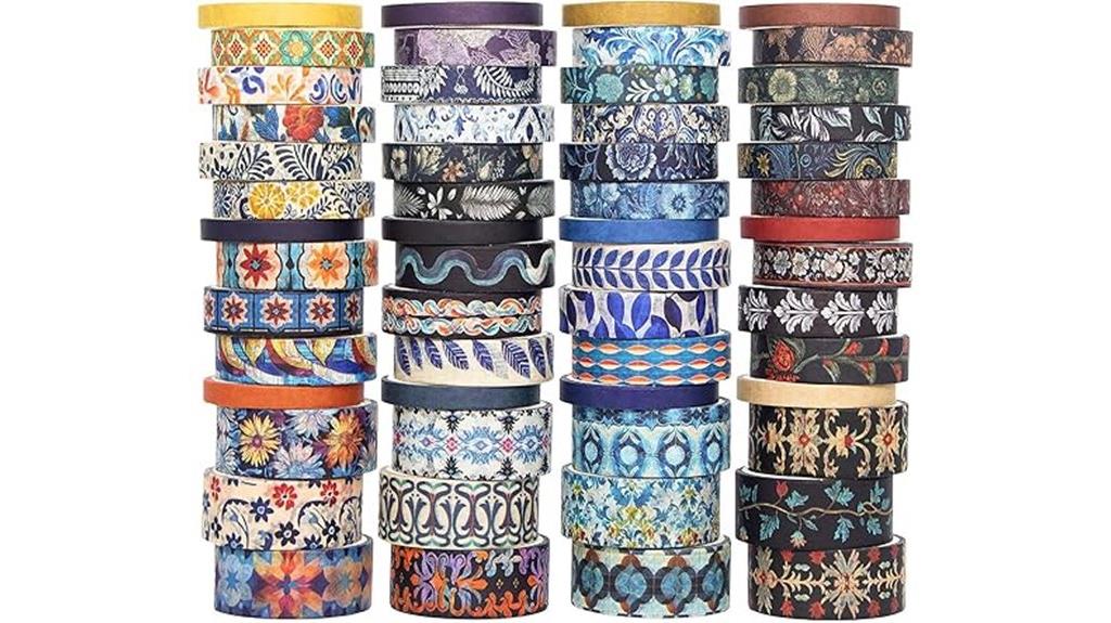 assorted floral washi tape