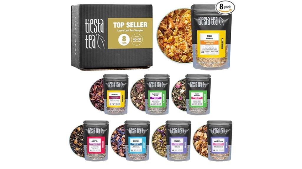 assorted tea sampler set
