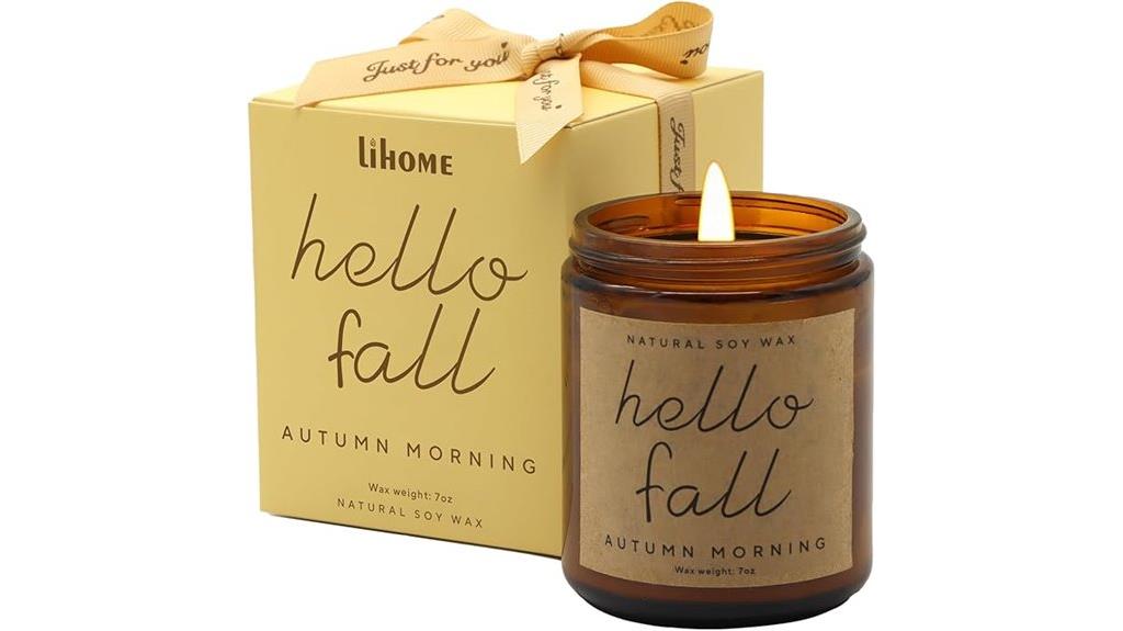 autumn candle gift set