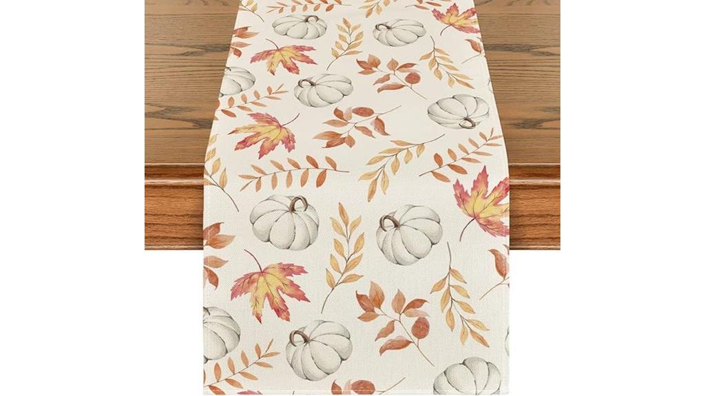 autumn leaf table runner