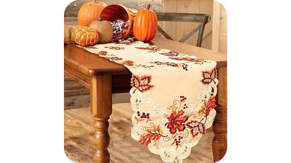 autumn maple leaf runner