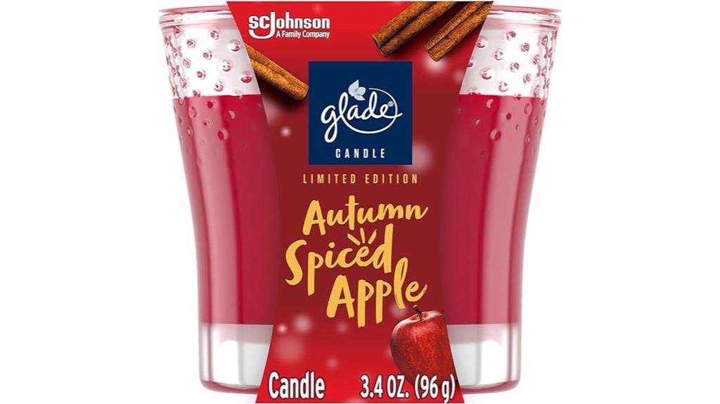 autumn spiced apple candle