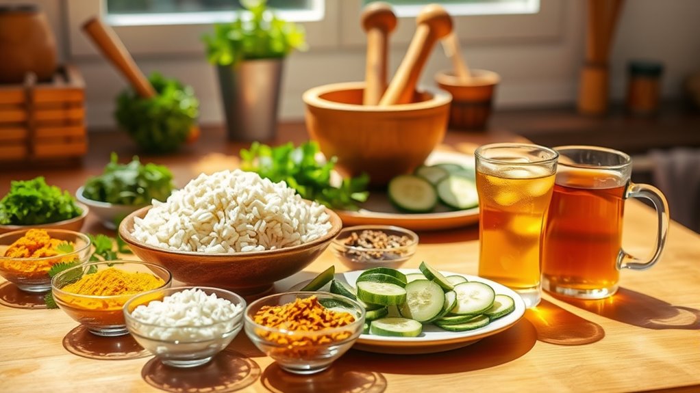 balance vata with warm nourishment