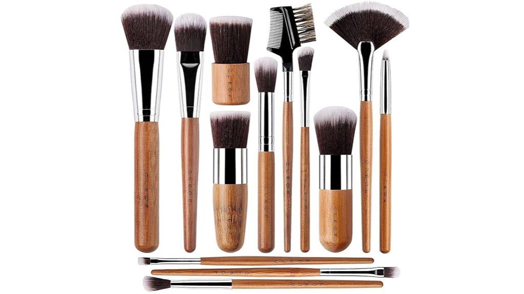 bamboo eye brow brushes