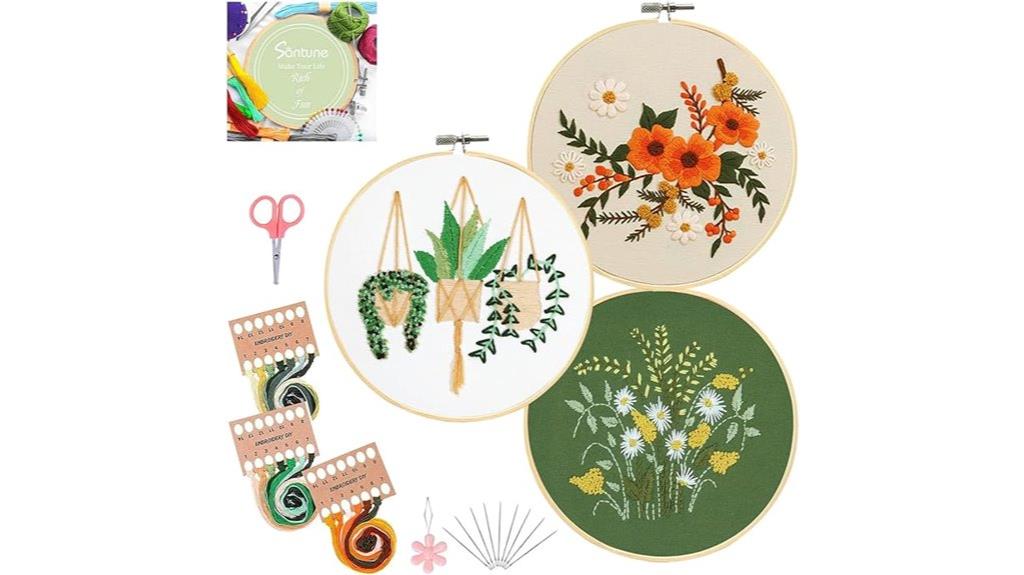beginner embroidery kit set