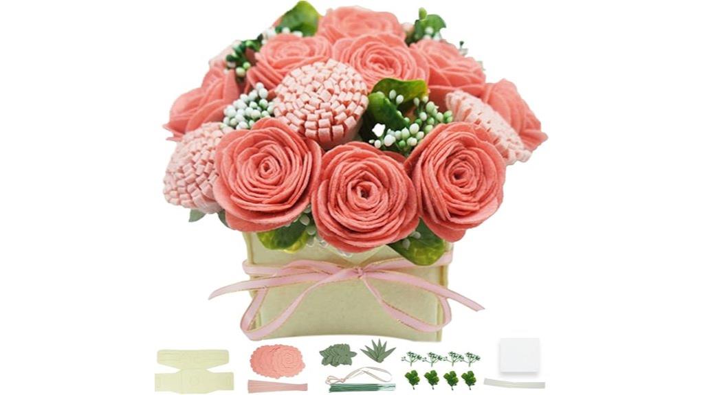 beginner felt flower kit