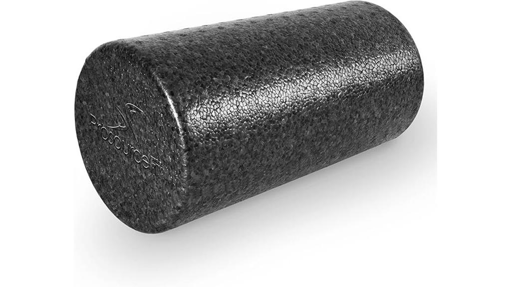 black 12 inch foam roller