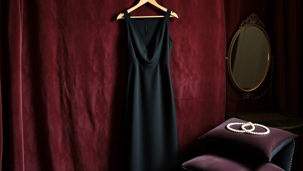 black dress symbolizes resilience