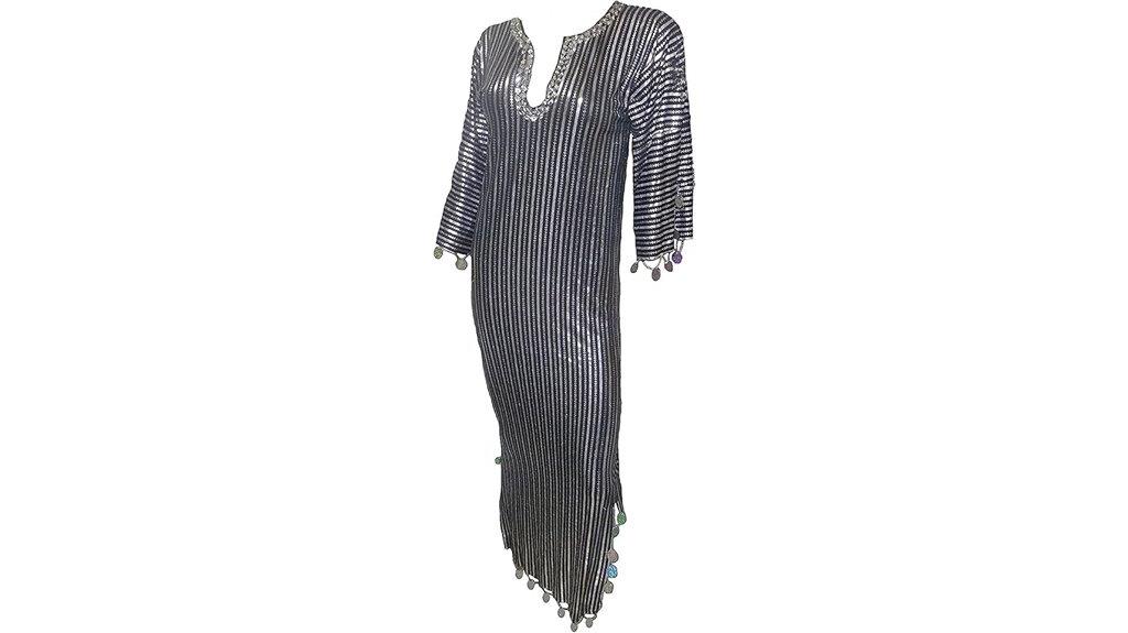 black silver sequin costume