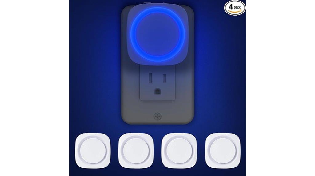 blue wall night lights