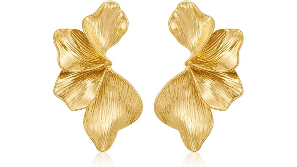 bold gold hoop earrings