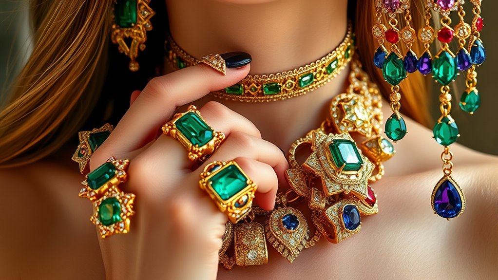 bold layered statement jewelry