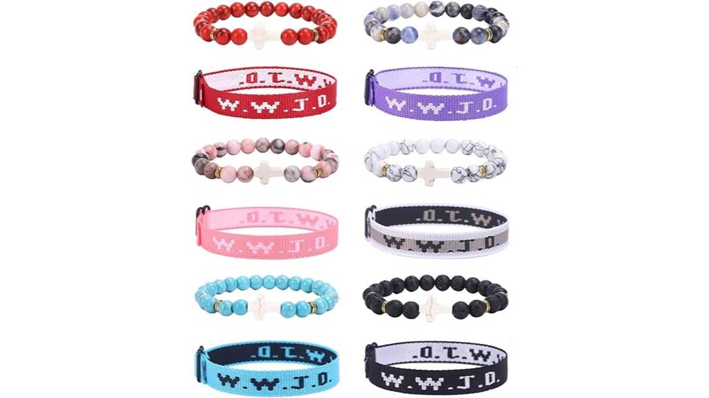 bracelet with cross pendant