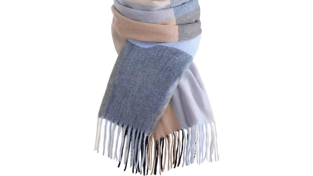 cashmere plaid winter scarves