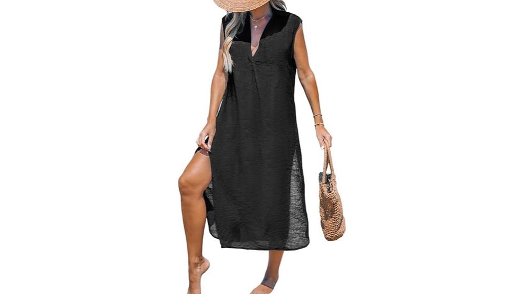 casual beach swimsuit coverup