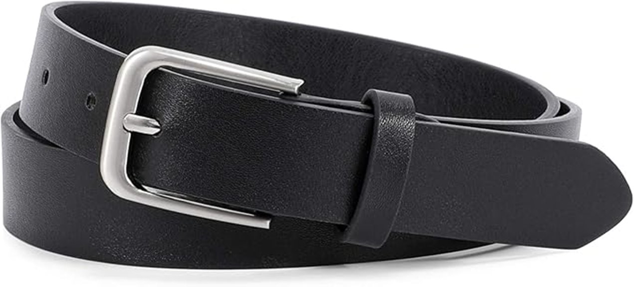 casual leather belt women