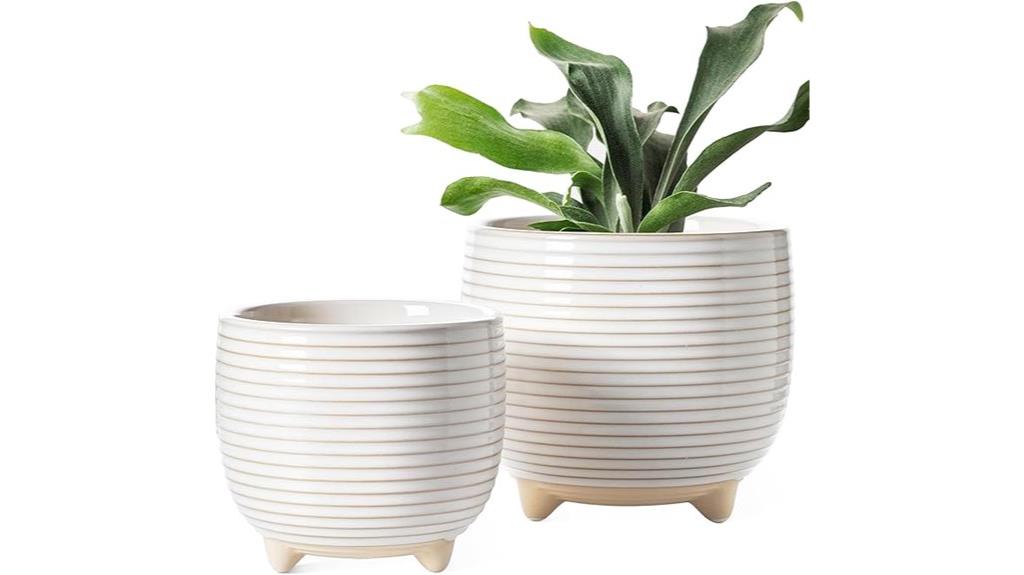 ceramic plant pots set
