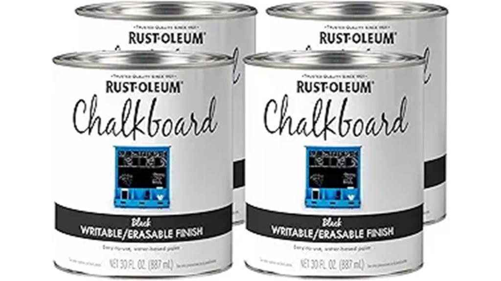 chalkboard paint 4 pack