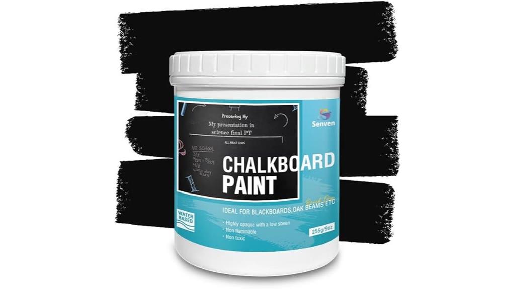 chalkboard paint for various surfaces