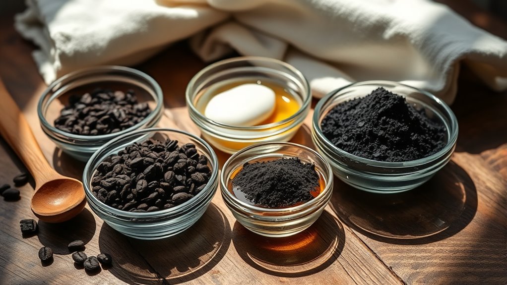 charcoal coffee mask preparation