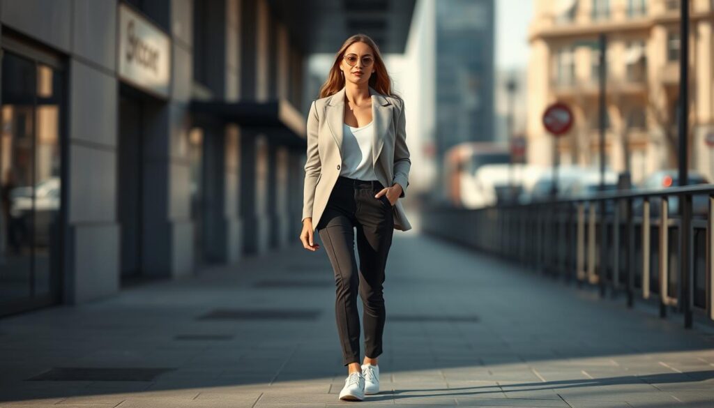 chic sneaker outfits