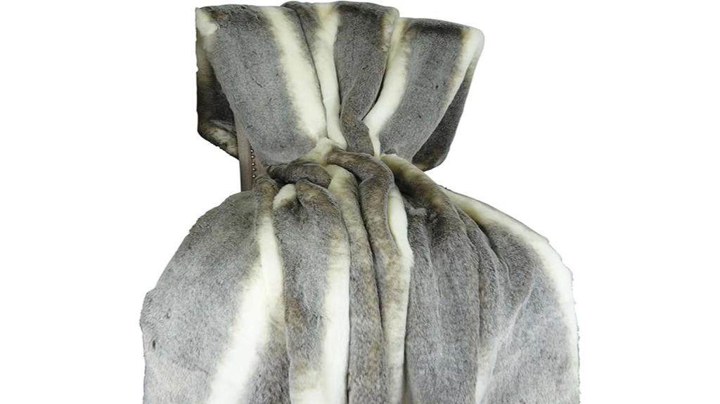 chinchilla faux fur blanket