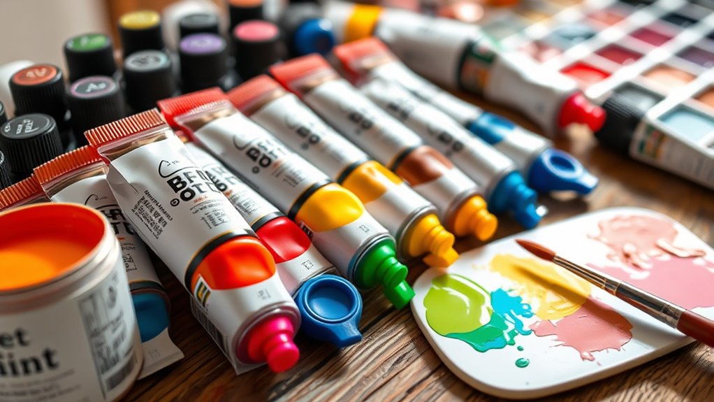 choosing quality acrylic paints
