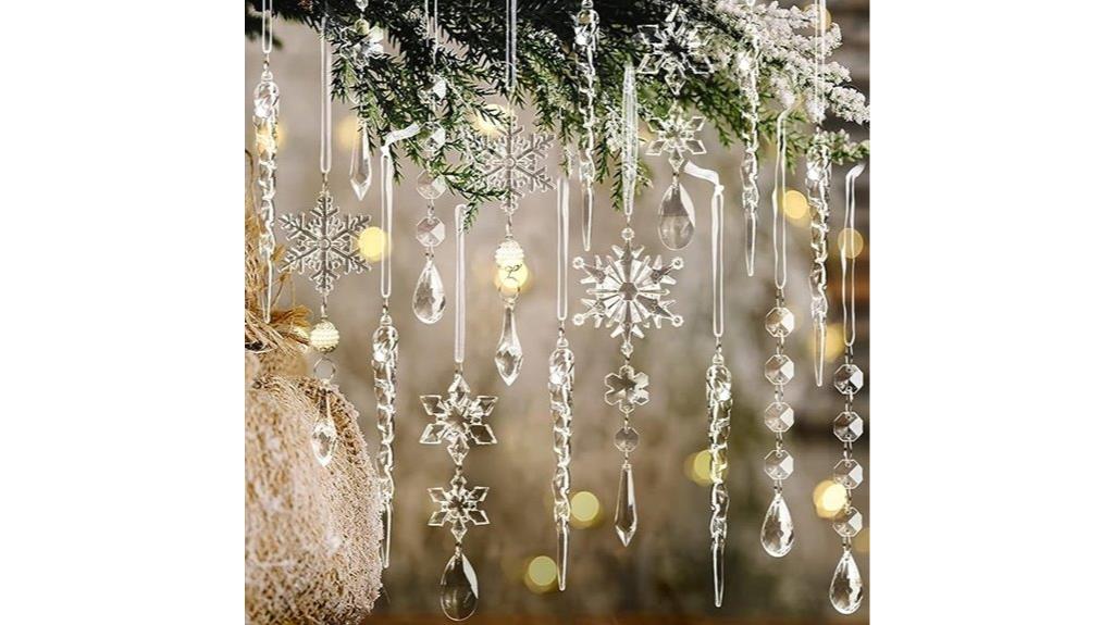 christmas crystal tree ornaments