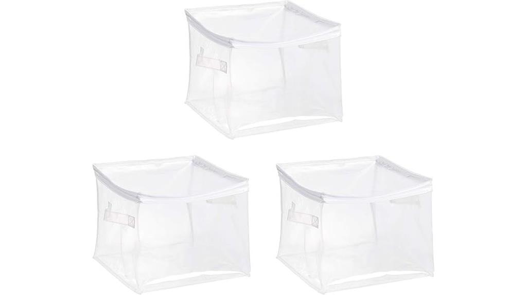 clear zippered organizer set