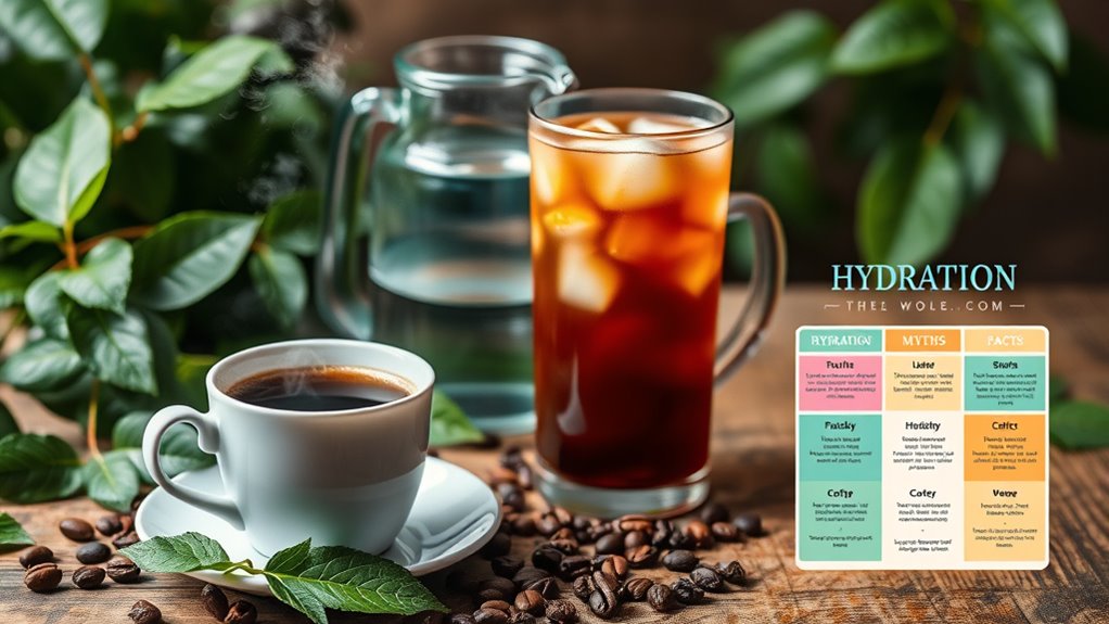 coffee and tea hydrate effectively
