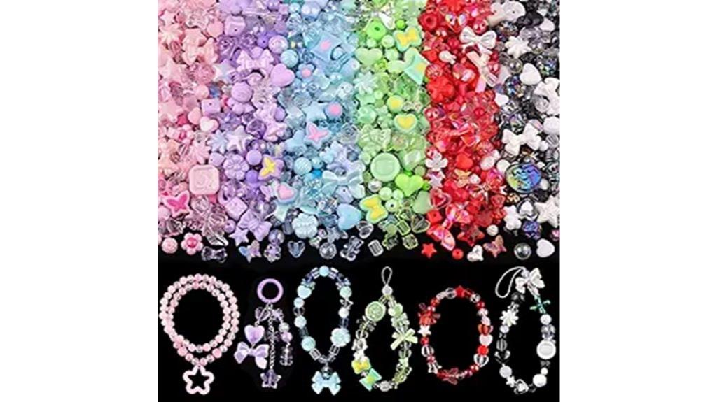 colorful acrylic bead assortment