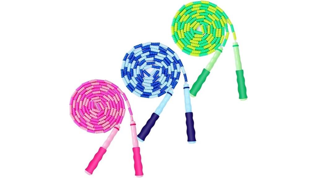colorful beaded jump rope