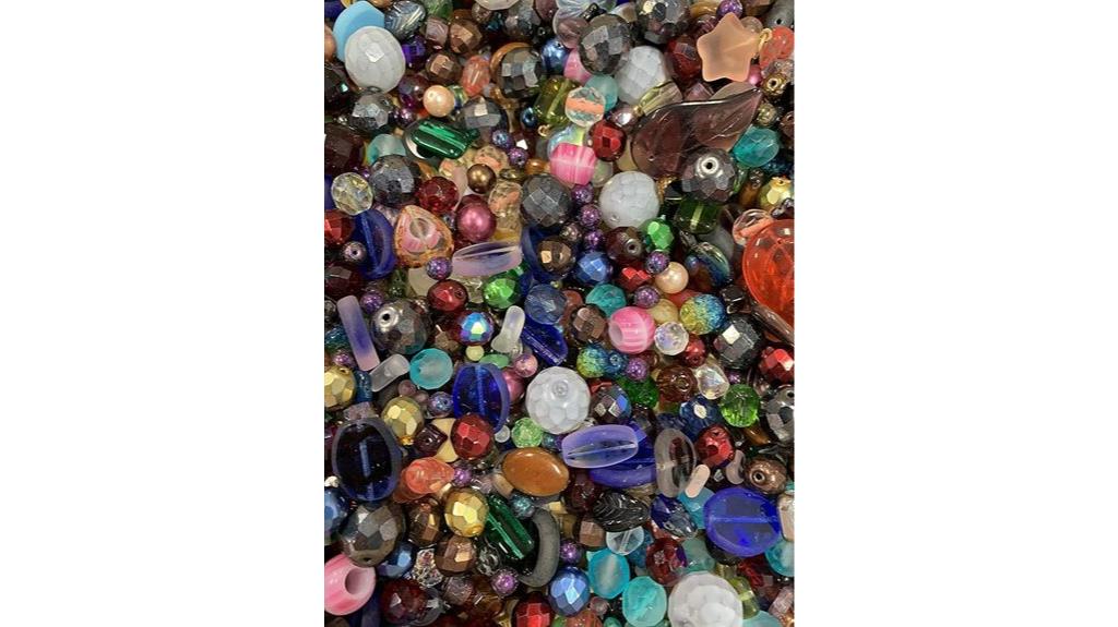 colorful decorative glass beads