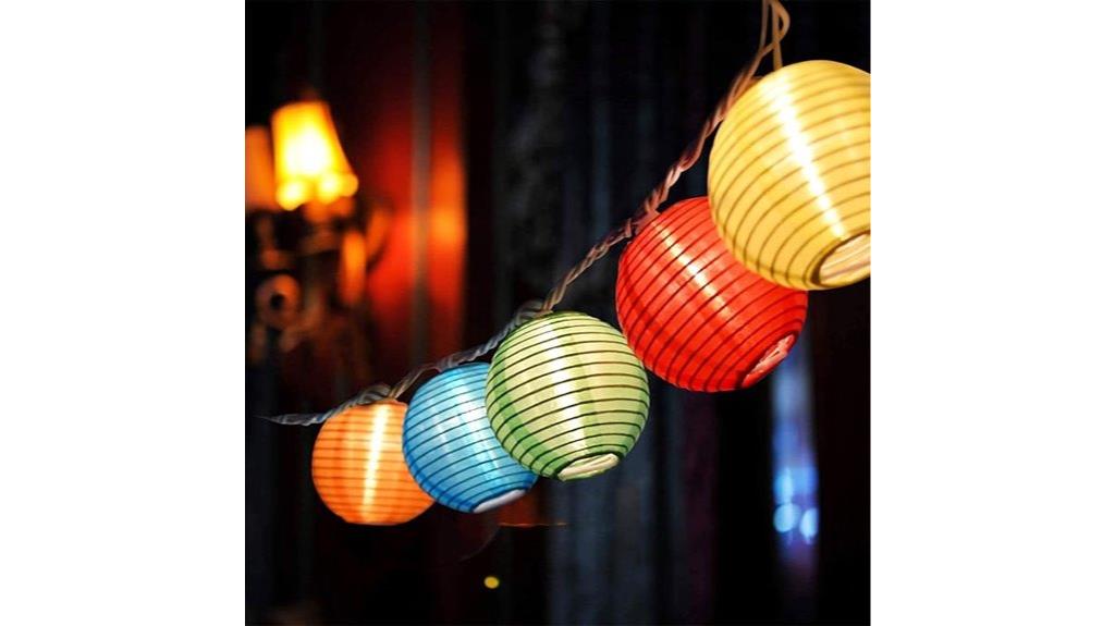 colorful lantern string lights