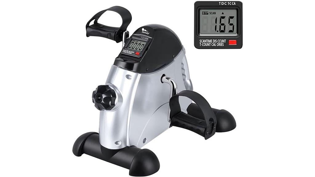 compact exercise bike display