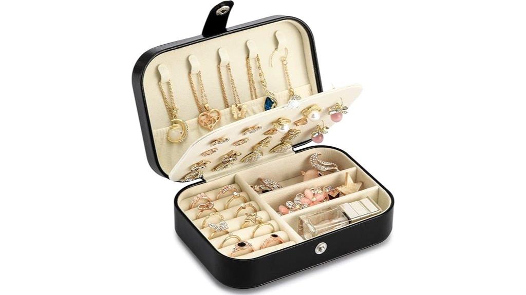 compact pu leather organizer