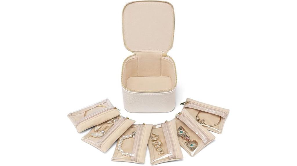 compact travel jewelry organizer