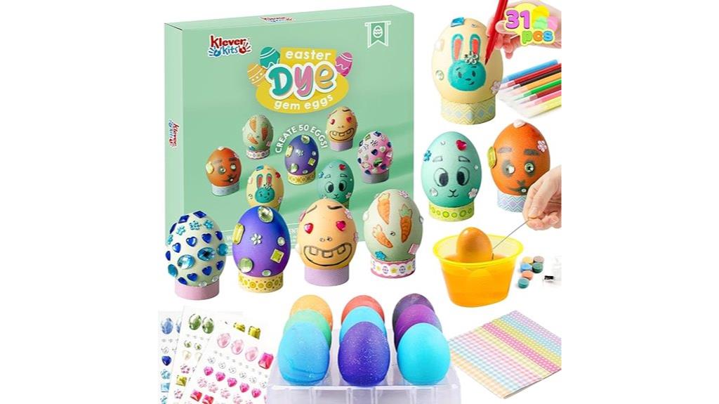 complete easter egg decorating kit