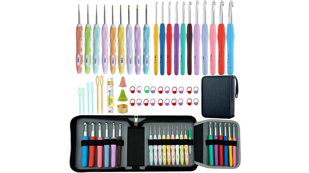 complete ergonomic crochet set